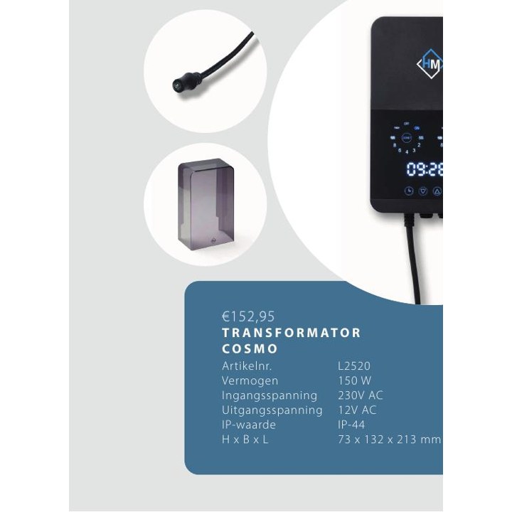 Cosmo 150W transformator van OutdoorPro+