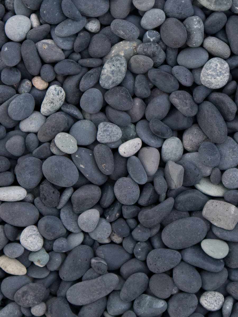 Beach pebbles zwart